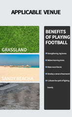 Wear-Resistant Soft Soccer Ball for Training & Competition (Size 4/5)