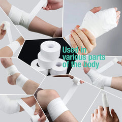 Athletic Sports Tape (4 Rolls) – Very Strong Support, Clean Removal, Ideal for Athletes & Trainers