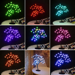 Cherry Blossom Bonsai Tree Lamp – USB Powered LED Tabletop Decorative Light