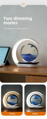 Cute Moon Night Light with RGB Color Changing, Clock & Bluetooth Speaker