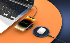 LED Mini Wireless Charging Pad Fast Dock for iPhone Pro Max & Xiaomi Samsung