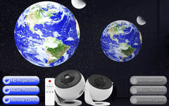Galaxy Star Projector Night Light – HD Image Disc Planetarium with Bluetooth & Remote