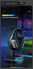 ONIKUMA GT808 Gaming Headset with Bendable Mic, Soft Pads, Immersive Sound
