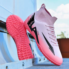 Professional Men’s Futsal Soccer Boots – High-Top, Non-Slip, Lightweight Sports Shoes