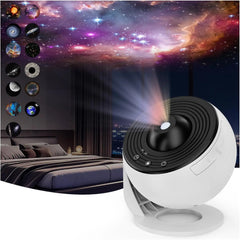Galaxy Star Projector Night Light – HD Image Disc Planetarium with Bluetooth & Remote