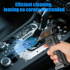 ABUDODO Portable Turbo Jet Fan with High-Speed Brushless Motor & Battery Display