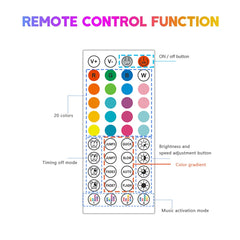 EU Plug RGB Neon Rope Light, DC24V Bluetooth App Control, Indoor/Outdoor