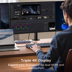 UGREEN 12-in-1 USB-C Docking Station with Dual HDMI 4K@120Hz, DP, 100W PD