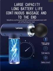 Original Lenovo N2/N3 Professional Muscle Relaxation Massage Gun with 6–8 Heads