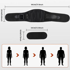 Electric Heated Vibration Waist Massage Belt with Lumbar Support
