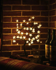 Cherry Blossom Bonsai Tree Lamp – USB Powered LED Tabletop Decorative Light