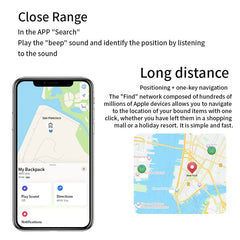 Bluetooth GPS Tracker for iPhone Find My – Waterproof Locator for Kids, Pets & Elderly