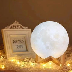 LED Moon Night Light – Warm Glow Galaxy Lamp for Bedroom Décor