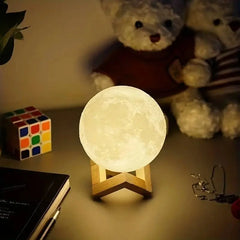 LED Moon Night Light – Warm Glow Galaxy Lamp for Bedroom Décor
