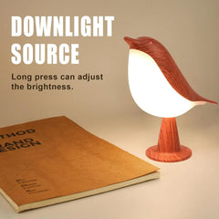 LED Touch-Control Bird Lamp, 3-Level Dimmable, USB Rechargeable