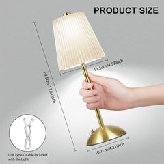 Wireless Rechargeable LED Touch Desk Lamp, Table Night Light Decor Bar