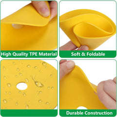 4PCS 6″ Soccer Goal Target Discs – Adjustable Flat Markers for Shooting Accuracy Training