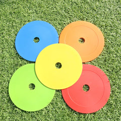 10-Piece Sports Training Flat Cones – Portable Speed & Agility Marker Discs