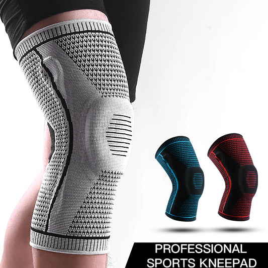 Silicone Patella Knee Strap Brace – Meniscus Support & Compression for Sports