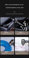 Portable Wireless Car Vacuum & Air Duster for Home and Auto Cleaning