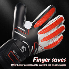 Sportout Youth & Adult Goalkeeper Gloves with Strong Grip and Fingerave Protection
