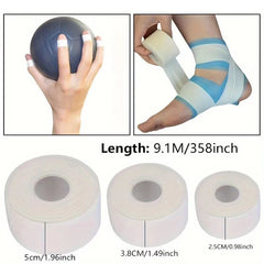 Athletic Sports Tape (4 Rolls) – Very Strong Support, Clean Removal, Ideal for Athletes & Trainers