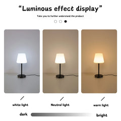 Creative Cream Desk Lamp USB Powered Tri-Color Ambient Light for Home Rooms