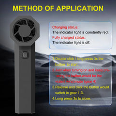 High-Power Electric Air Duster Turbo Blower for Car & Home Cleaning