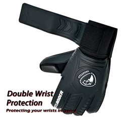 Soccer Goalie Gloves with Finger Protection, Non-Slip Latex Grip (Size 5/6/7/8/9/10 )