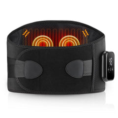 Electric Heated Vibration Waist Massage Belt with Lumbar Support