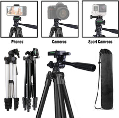 LED Selfie Ring Light with Tripod & Phone Holder for Video Recording