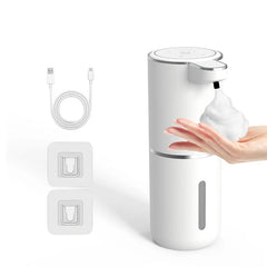 380ML Touchless Automatic Soap Dispenser, IPX5 Waterproof, 4-Level Foam Control