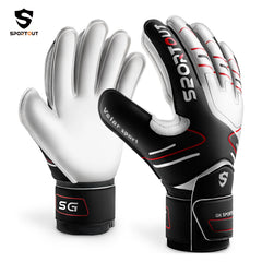 Sportout Youth & Adult Goalkeeper Gloves with Strong Grip and Fingerave Protection