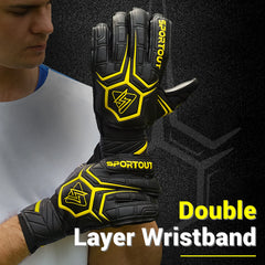 Sportout Youth Goalkeeper Gloves – Breathable Fingersave Design