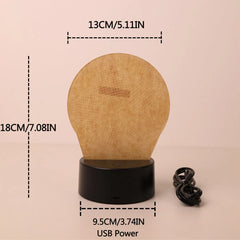 Modern Creative Football 3D Night Light, USB Powered Home Decor Lamp LED