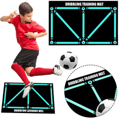 Children’s Indoor Football Dribbling Training Mat – Foldable, Non-Slip Design