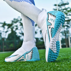 Professional Men’s Futsal Soccer Boots – High-Top, Non-Slip, Lightweight Sports Shoes