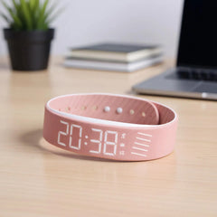 Digital Alarm Watch Bracelet with Vibration Alert for Quiet Wake-Up