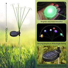 Dual-Mode LED Solar Mushroom Garden Lights – Waterproof Pathway & Patio Decor