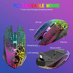 Mambasnake X Ziyou Lang Wireless Rgb Keyboard & Mouse Combo, 64-Key Compact