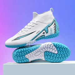 Professional Men’s Futsal Soccer Boots – High-Top, Non-Slip, Lightweight Sports Shoes