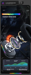 ONIKUMA GT808 Gaming Headset with Bendable Mic, Soft Pads, Immersive Sound