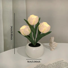 Tulip LED Night Light – Simulated Bouquet Bedside Atmosphere Lamp
