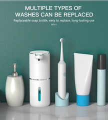 380ML Touchless Automatic Soap Dispenser, IPX5 Waterproof, 4-Level Foam Control