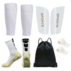 5PCS Drawstring Soccer Shin Guard Socks Set – Non-Slip Leg Covers for Training
