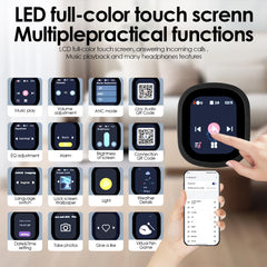 Siindoo JH-ANC930Plus Hybrid Wireless ANC Headphones with LED Touch Control