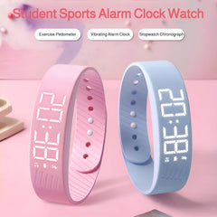 Student Smart Sports Watch with Pedometer, Vibration Alarm & LED Display