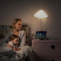 Cloud Light Floating Wall Lamp for Nursery & Kids Rooms, Battery Powered