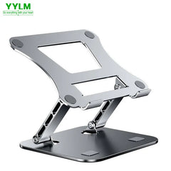 Adjustable Aluminum Laptop & Tablet Stand up to 17", Portable Folding Cooling Support