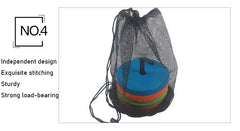 10-Piece Sports Training Flat Cones – Portable Speed & Agility Marker Discs